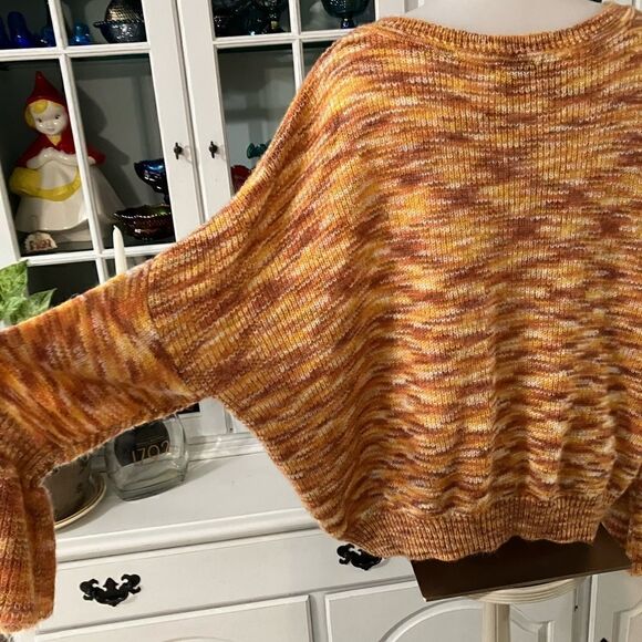 Appraisal Sweater Orange Brown Fall Colors Size Large - Picture 7 of 12